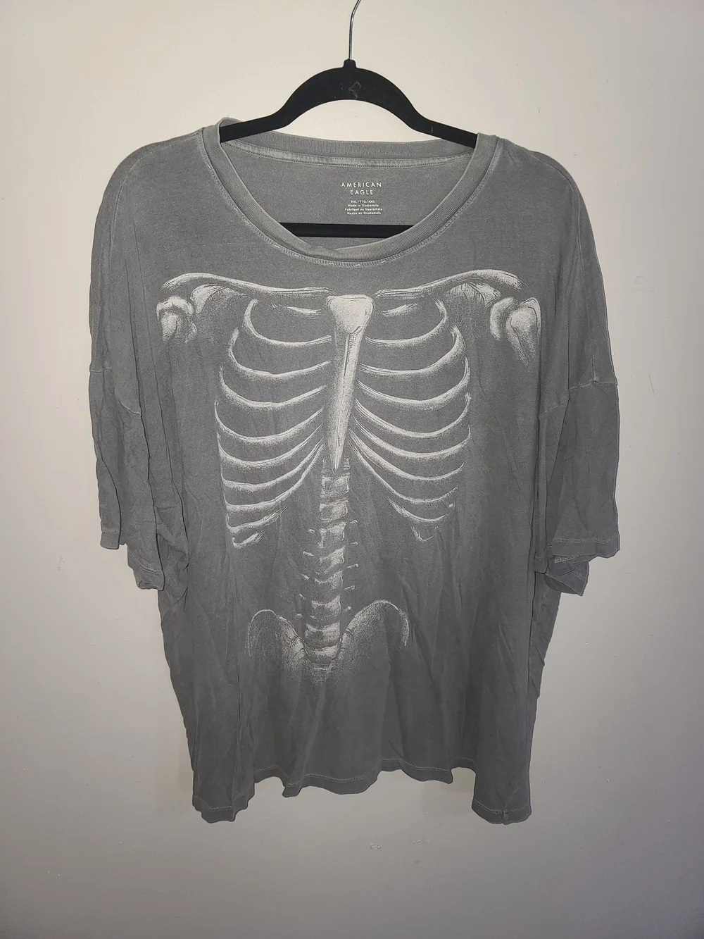American Eagle Gray Crewneck Logo Tee - Picture 1 of 2